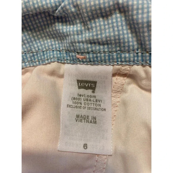 LEVI’S WOMEN PINK CAPRI PANTS SIZE 6 - Picture 9 of 9